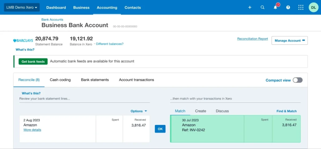 Link My Books software screenshot
