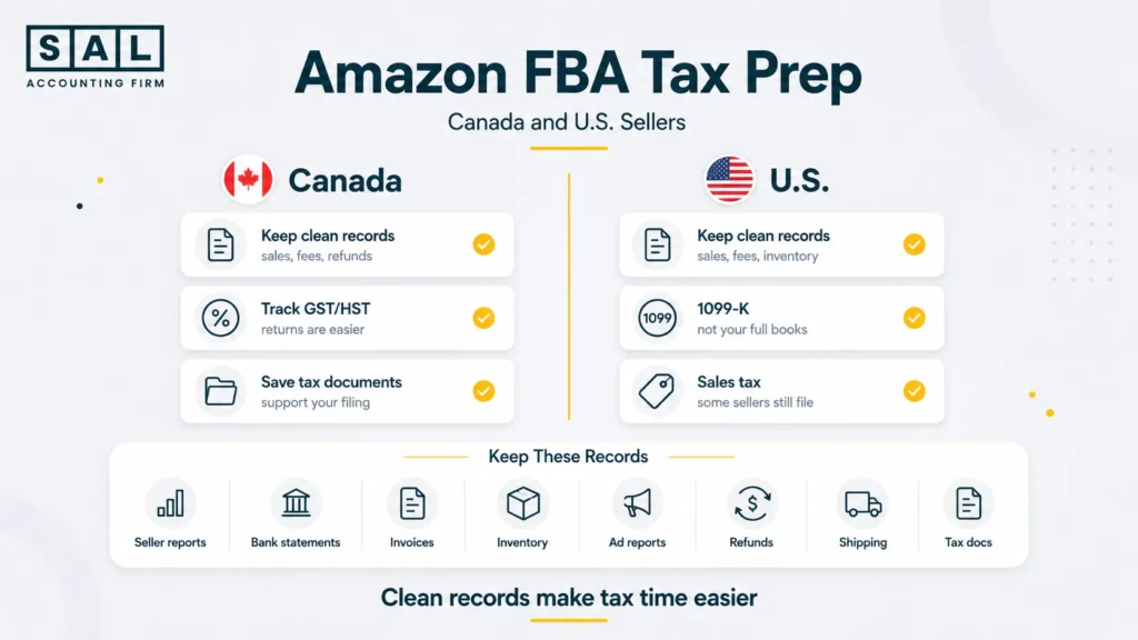 Amazon FBA Tax Prep Checklist for Canada and U.S. Sellers