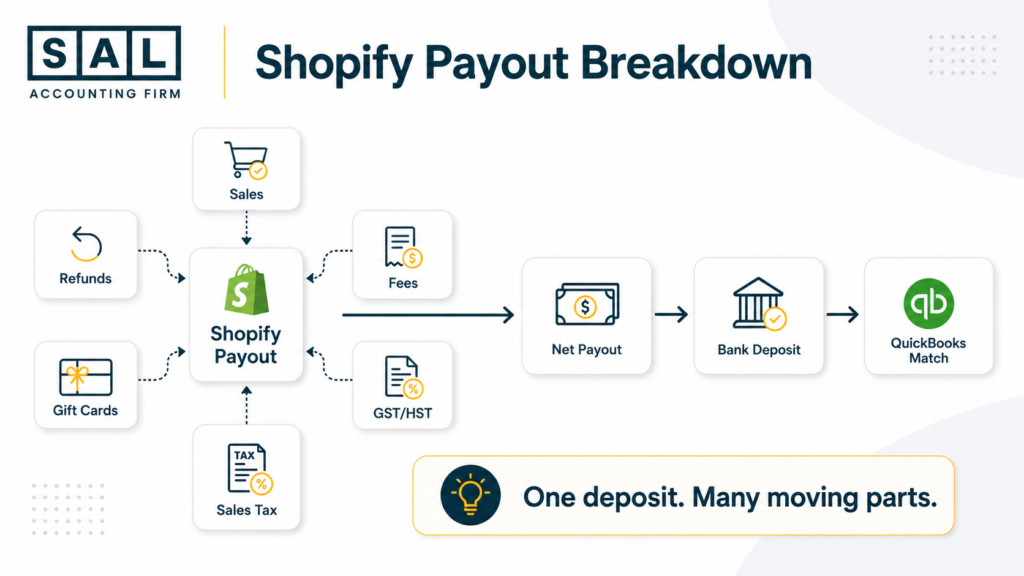 Shopify Payout Breakdown Infographic