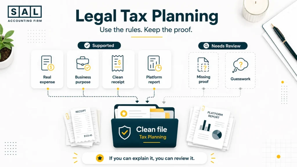Legal tax loopholes for ecommerce stores including deductions, GST/HST ITCs, COGS, CCA, SR&ED, and duty refunds