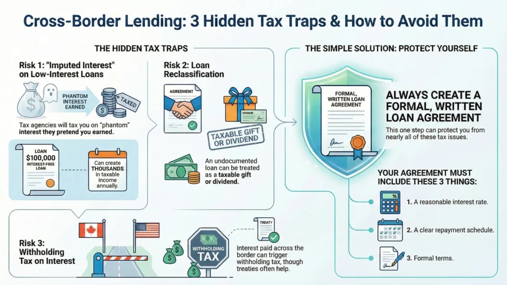 the Biggest Tax Risks When Lending Money Across the Canada-US Border