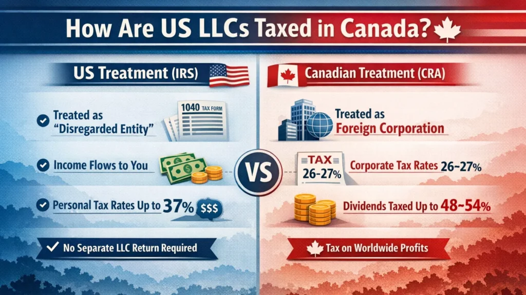 How Are US LLCs Taxed in Canada?