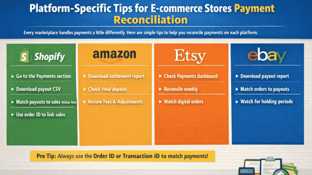 Platform-Specific Tips for E-commerce Stores Payment Reconciliation