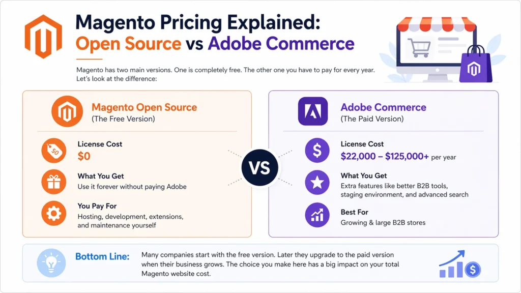 Magento Pricing Explained: Open Source vs Adobe Commerce