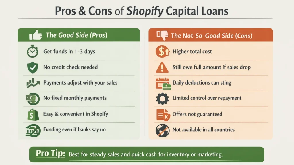Pros & Cons of Shopify Capital Loans