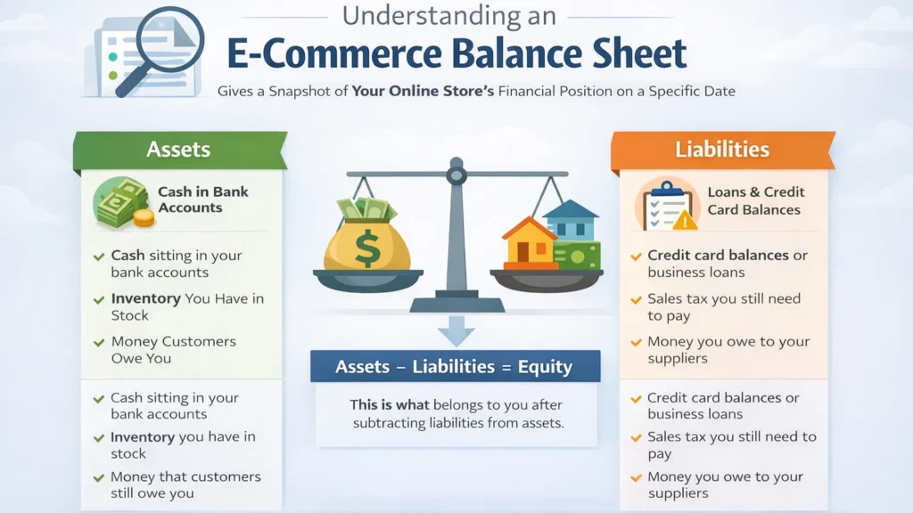 Understanding an e-commerce balance sheet