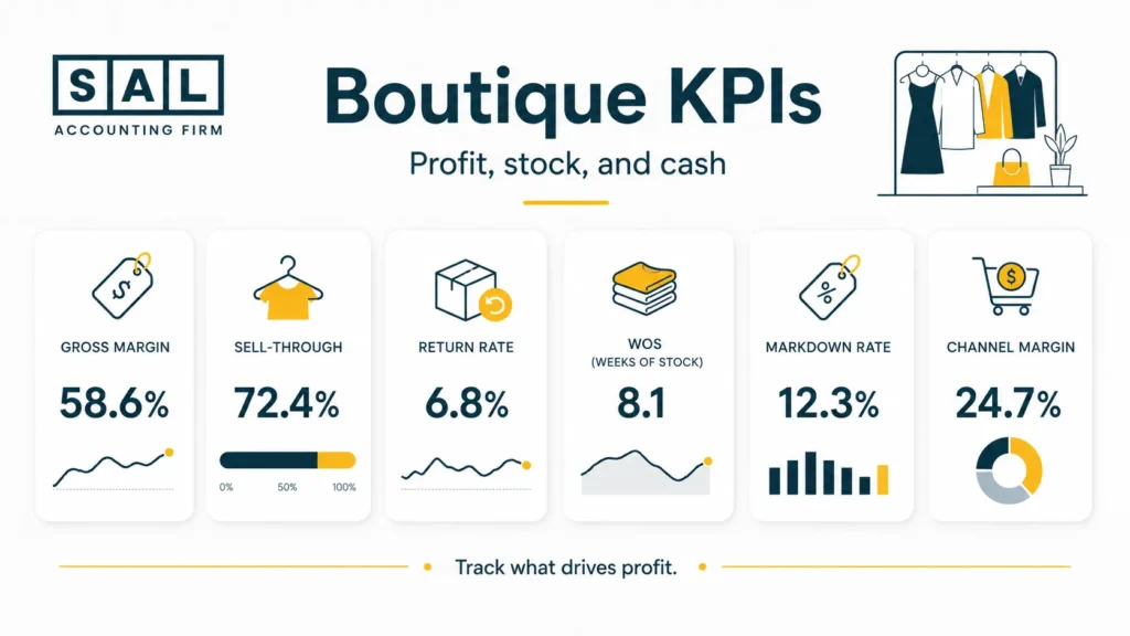 Online Apparel Brand Store Accounting KPIs