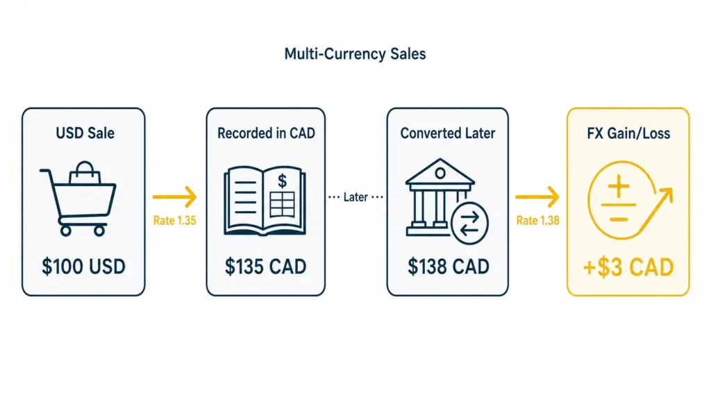 Multi-Currency Sales exchanging