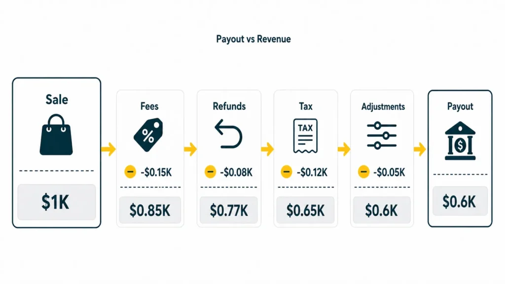 Payout vs Revenue Chart: How to calculate payout from sales?