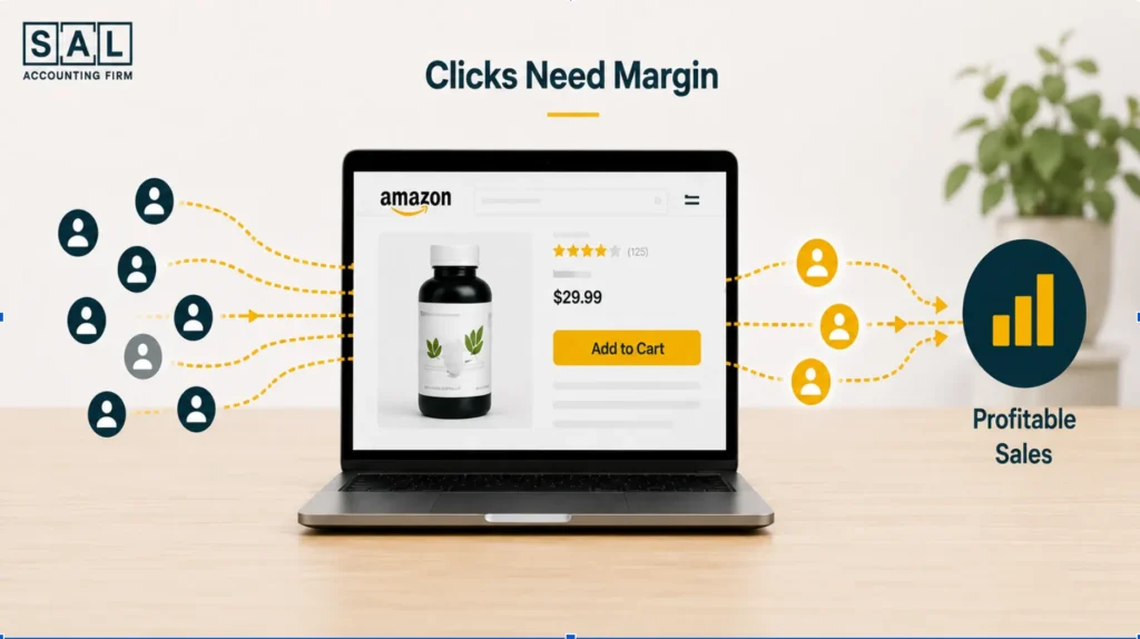 Clicks Need Margin: Why Amazon stores fail?