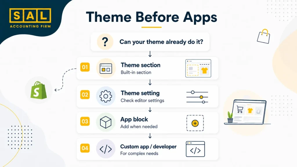 Choosing Shopify Theme before Apps
