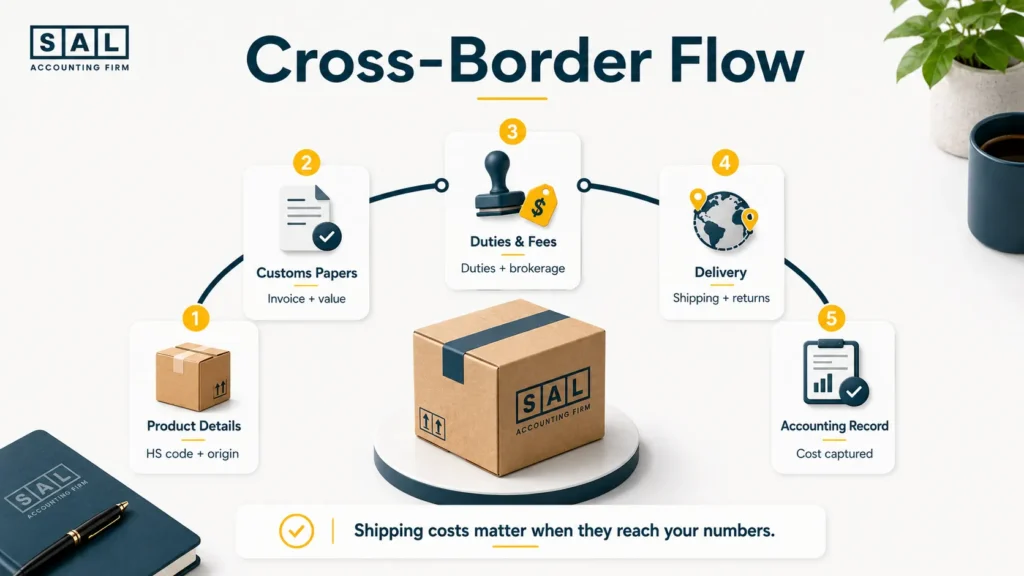 Canada to U.S. Ecommerce Shipping Flow