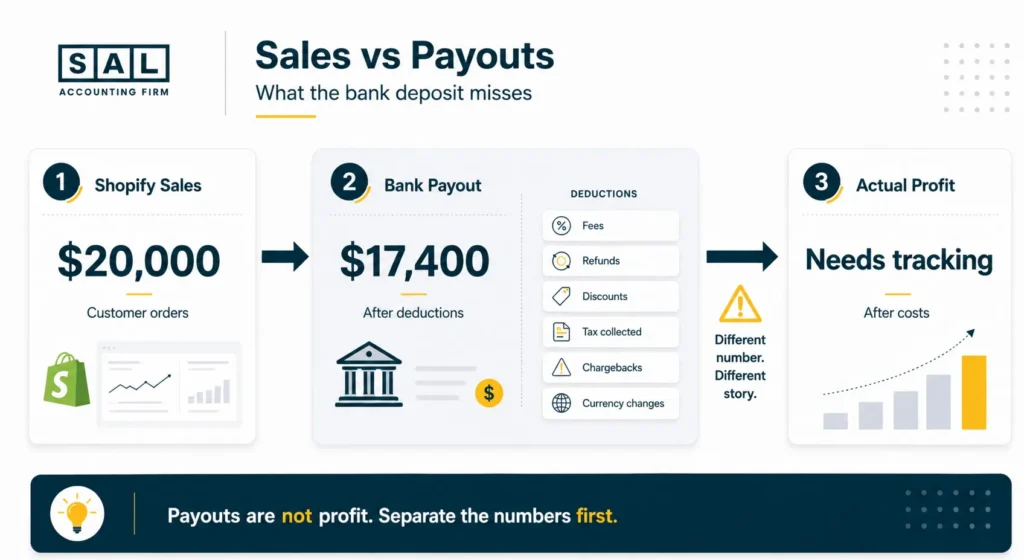 Sales vs Payouts What the bank deposit misses