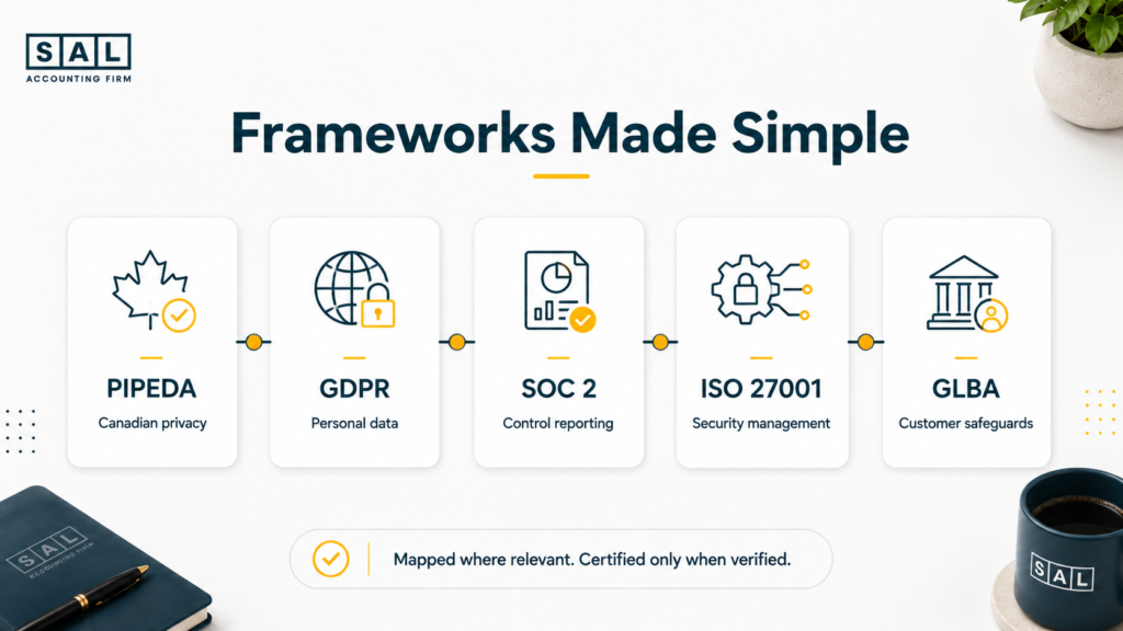 accounting-data-security-frameworks-pipeda-gdpr-soc2