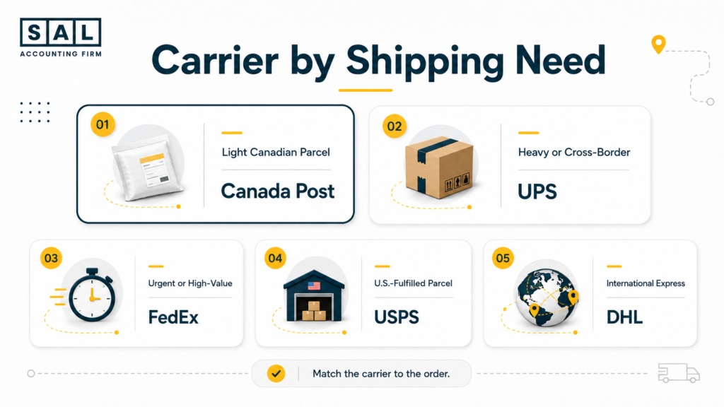Best shipping carriers for lightweight, heavy, urgent, US-fulfilled and international ecommerce orders