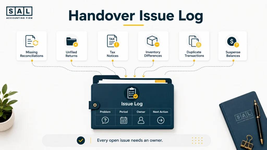ecommerce-accounting-handover-issue-log