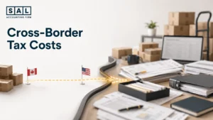 Canadian ecommerce orders moving into the U.S. while hidden tax, customs, and filing costs build behind the business