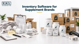 Supplement inventory software connecting lot numbers, expiry dates, locations, and product costs