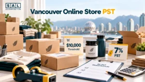 Small seller checklist for Vancouver online stores: located in BC, no shop, $10,000 or less past and next 12 months