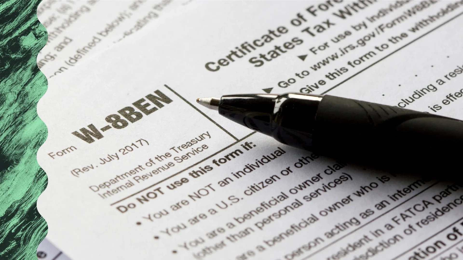 Form W-8BEN Explained