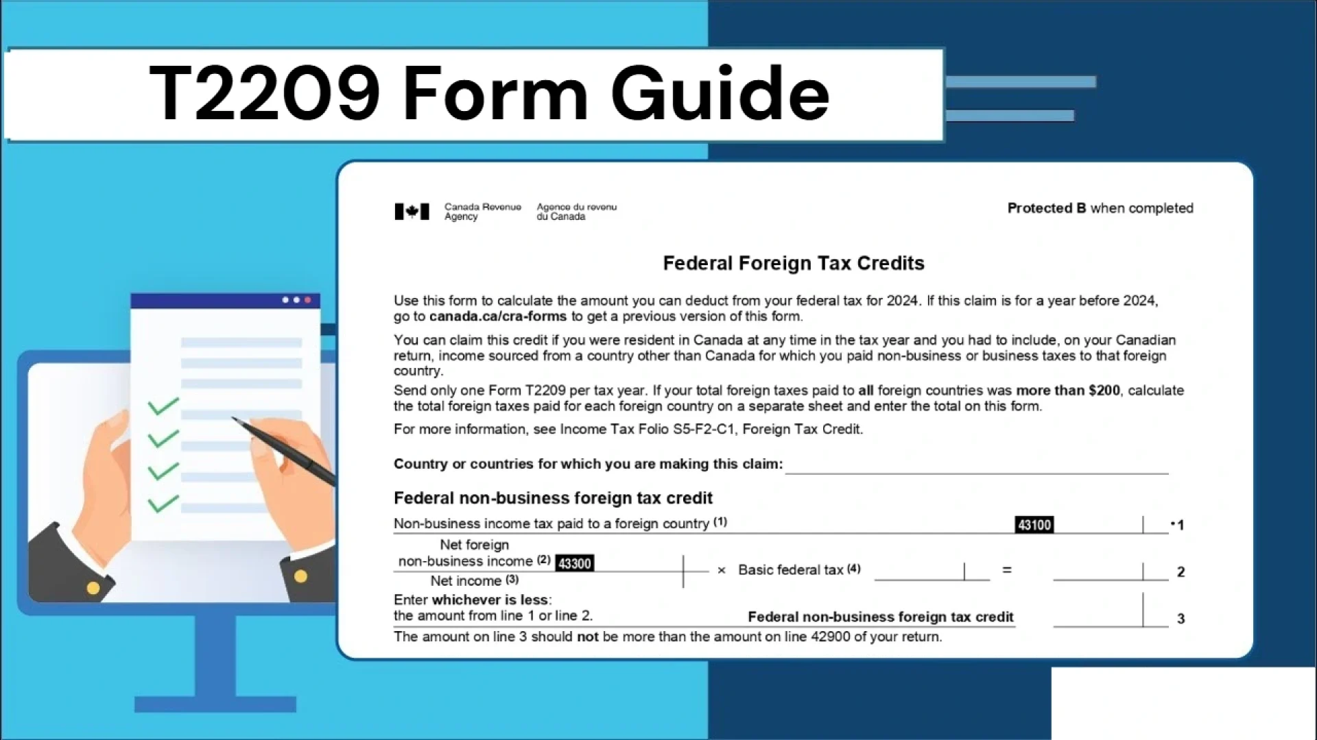 T2209 Form Completion guide